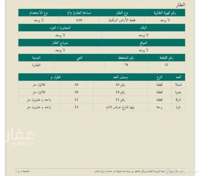 ارض للبيع في الدوادمي - الفقارة 0