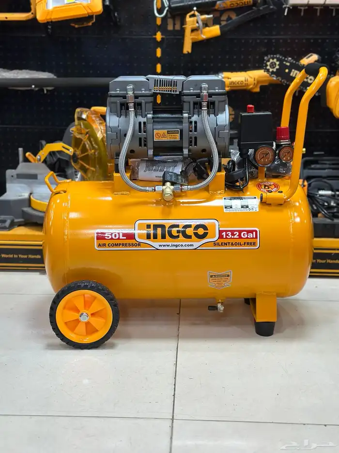 كمبروسر هواء 50 لتر كاتم صوت Silent Air Compressor oil free 1