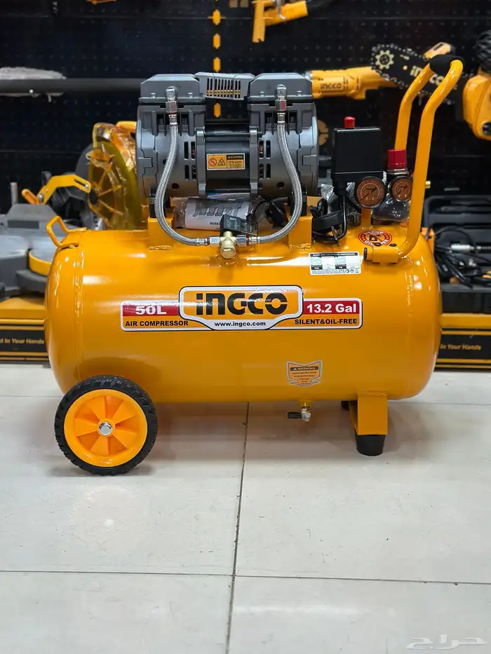 كمبروسر هواء 50 لتر كاتم صوت Silent Air Compressor oil free 2