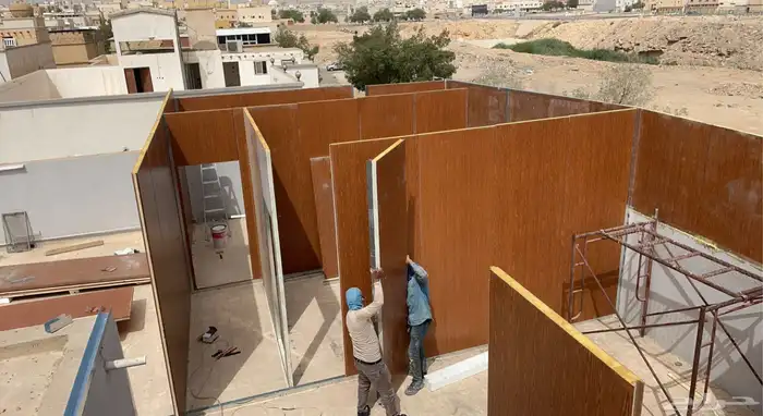 تنفيذ ملاحق من الساندوتش بنل عازل 6