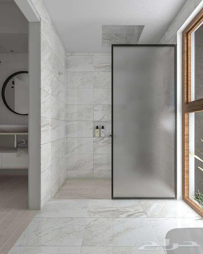 زجاج سيكوريت شاور قزاز مكاتب زجاج سيكريت مرايات جزاز المنيوم 4