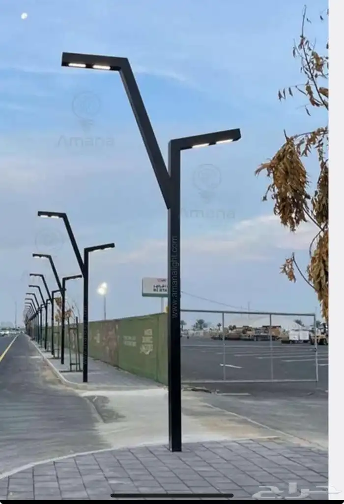 اعمدة شوارع و ديكورية وملاعب حدائق led على الطلب 22