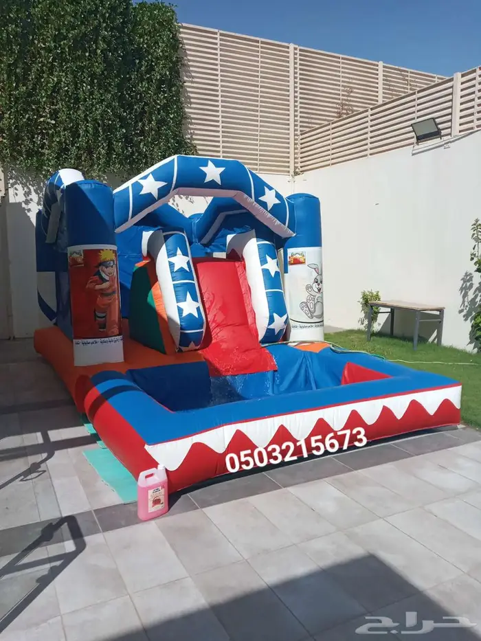 اجار نطيطه نطيطات ملعب صابوني زحليقه مائيه 7