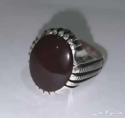 خاتم عقيق يمني 0