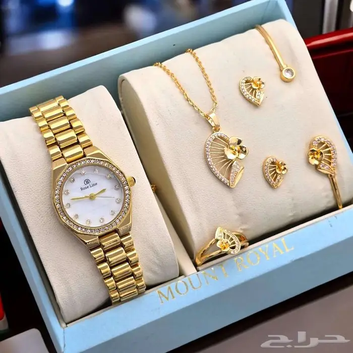 طقم ساعة نسائي راقي 6