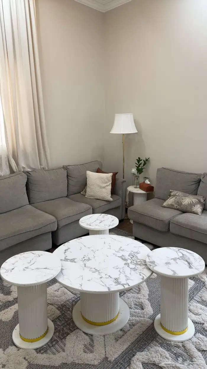 طقم طاولات تقديم وطاولة تلفزيون (( انباع )) 2