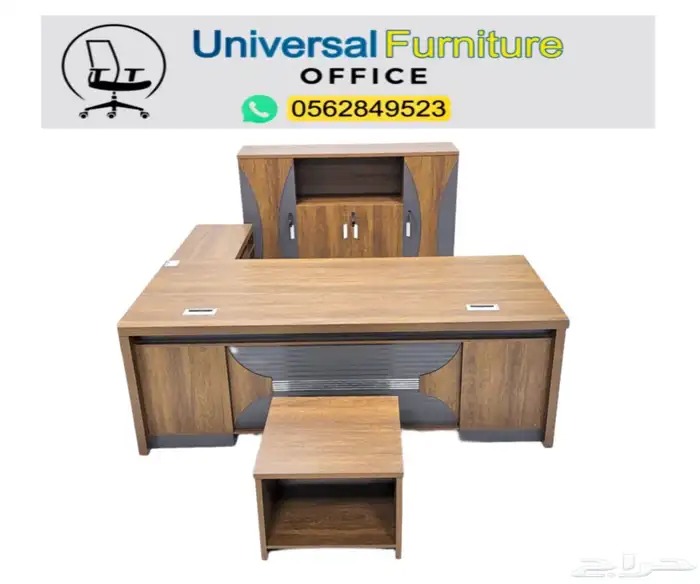مكاتب مدير طقم فخم مودرن و مكتب موظفين كراسي مكتبي و طاولات 23