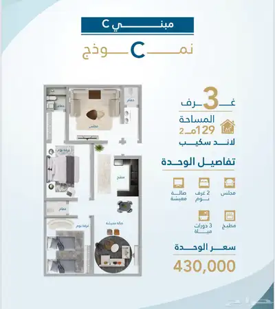شقق تمليك في درب الحرمين للسكن والاستثمار خلف السلام مول 24