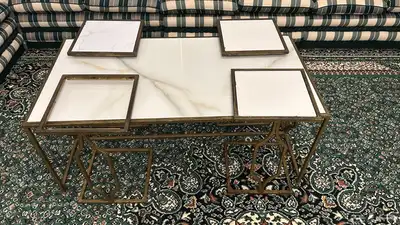 طاولة رخام مستعمله للبيع 1
