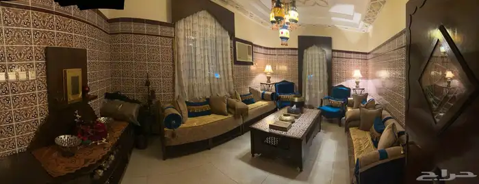 مجلس مغربي فخم متكامل شبه جديد 2