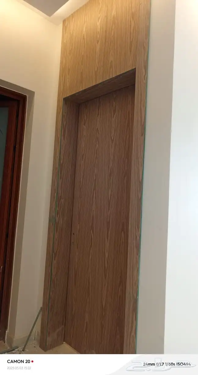 تفصيل ابواب خشب مقاوم للماء قشرة جوز 0