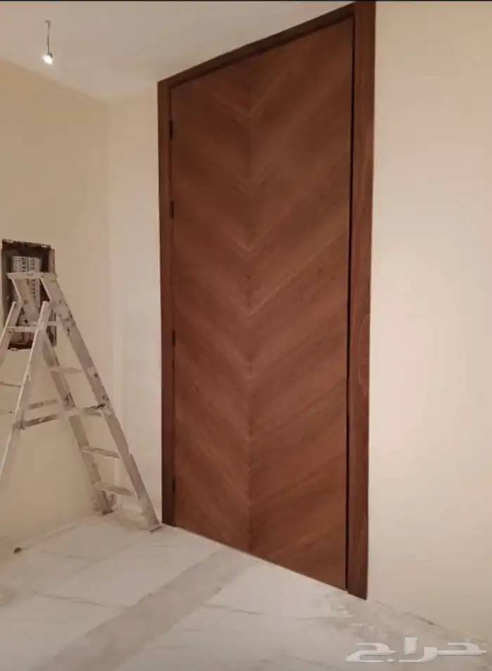 تفصيل ابواب خشب مقاوم للماء قشرة جوز 4