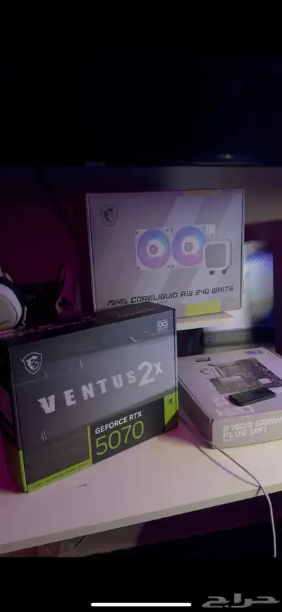 تجميعة PC قيمنق قوية بكرت RTX 5070 ومعالج i5 الجيل 1 4