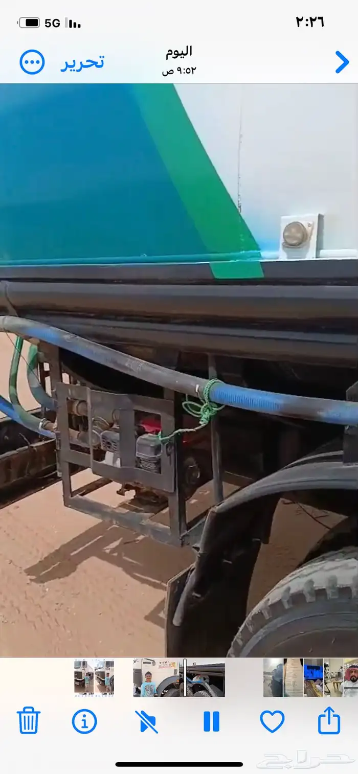 وايت مجهز للعمل في المشاريع ماطور ماء ومرش للأرض 2