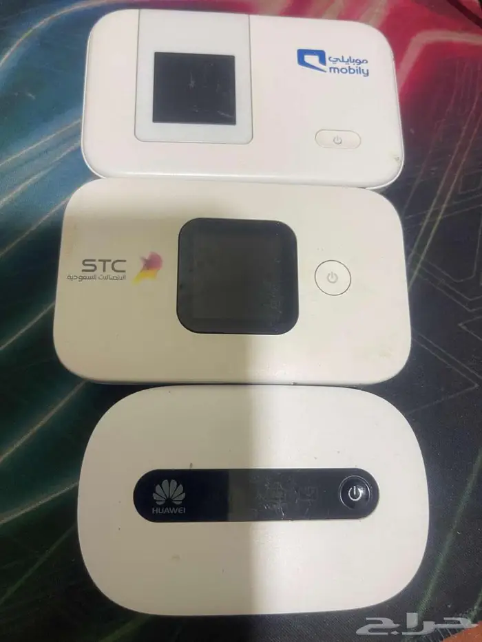 عدد3 روترات متنقله هواوي   stc   موبيلى 0