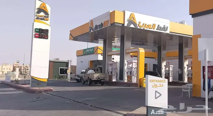 محلات تجارية للايجار ضمن محطة وقود بالخرج 0