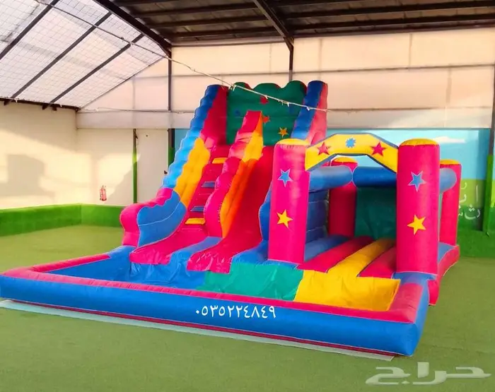 نطيطات زحاليق مائيه العاب مائيه الرياض 3