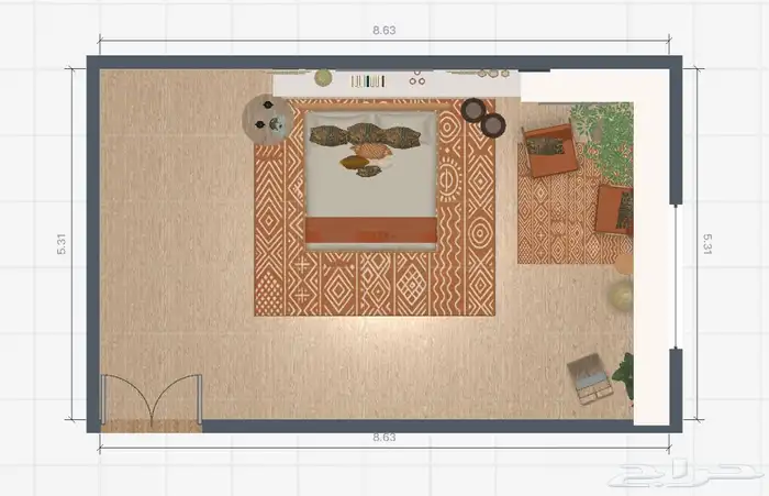 تصميم ديكور3D 4