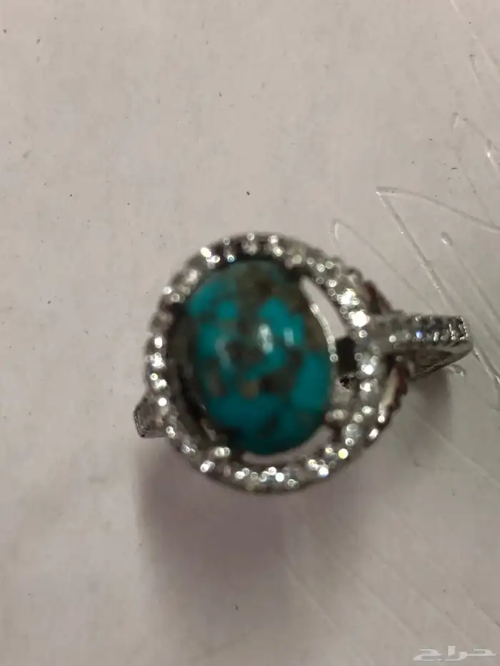 خاتم فيروز نيشابوري مع فصوص الماس 6