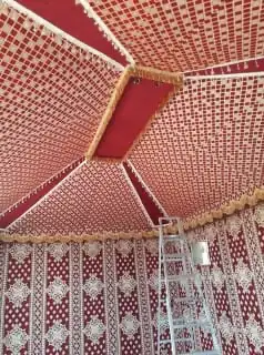قرميد جمالون بيوت شعر جميل 2