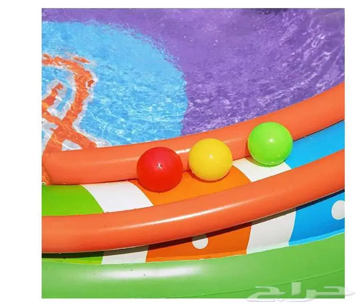 مسبح اطفال مع العاب مقاس 2.95-1.90-1.37 سم 2