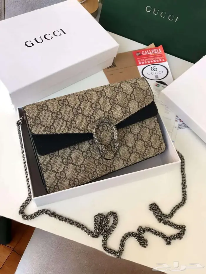 شنط قوتشي مربعة شنطات ماركة لون عنابي اسود بيج غوتشي GUCCI 12