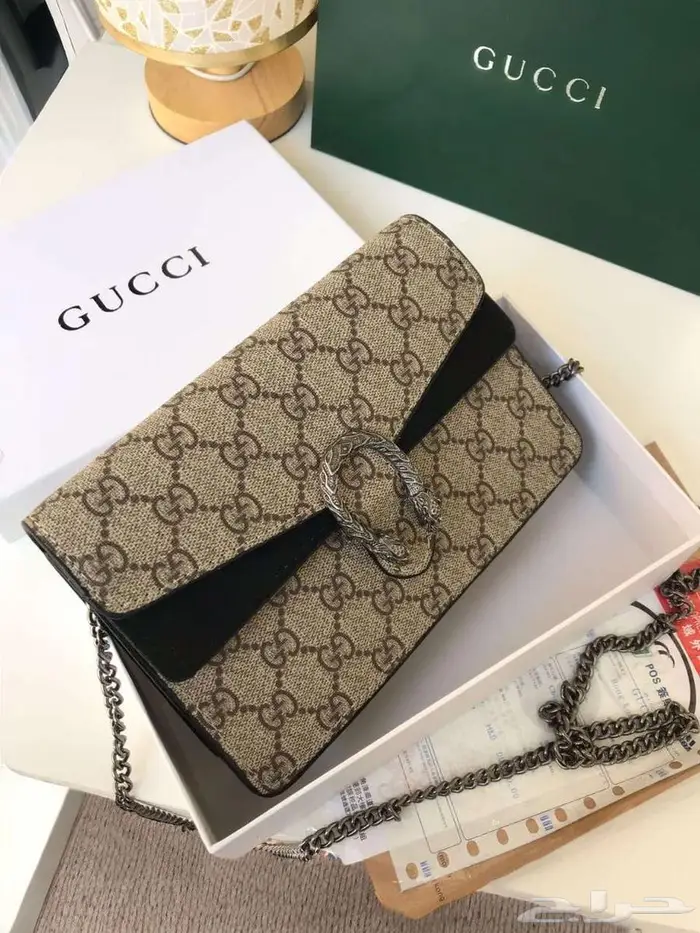 شنط قوتشي مربعة شنطات ماركة لون عنابي اسود بيج غوتشي GUCCI 9