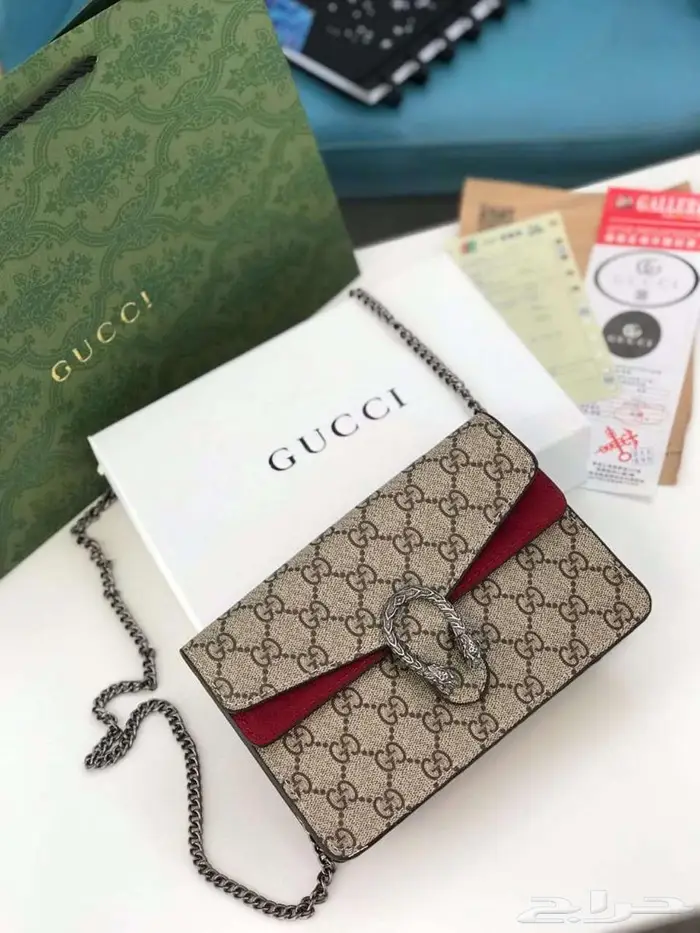 شنط قوتشي مربعة شنطات ماركة لون عنابي اسود بيج غوتشي GUCCI 10