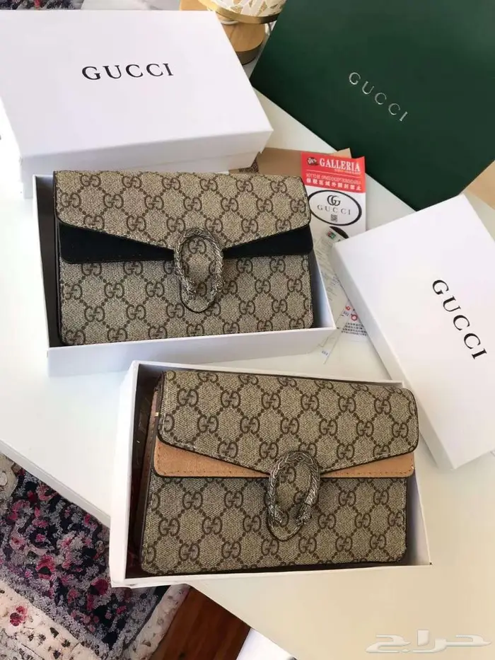 شنط قوتشي مربعة شنطات ماركة لون عنابي اسود بيج غوتشي GUCCI 7