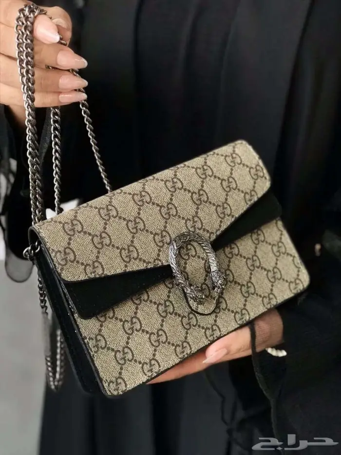 شنط قوتشي مربعة شنطات ماركة لون عنابي اسود بيج غوتشي GUCCI 1