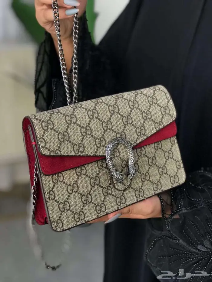 شنط قوتشي مربعة شنطات ماركة لون عنابي اسود بيج غوتشي GUCCI 0