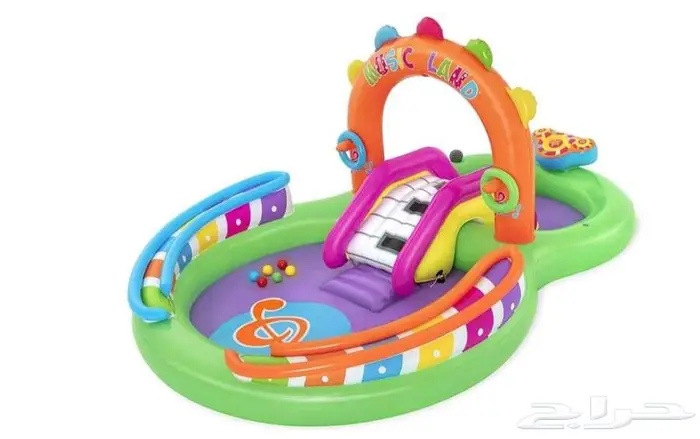 مسبح اطفال مع العاب مقاس 2.95-1.90-1.37 سم 1