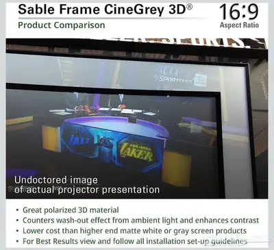 شاشة بروجكتر ماركة Elite screen احترافيه للسينما 110 بوصه 3
