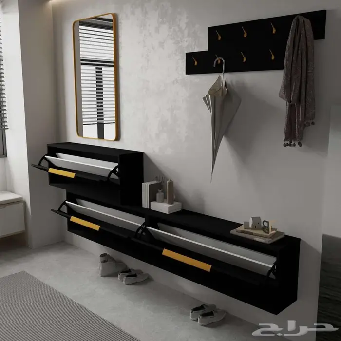 منظم أحذية قابل لتعديل غير شامل المرآه 1