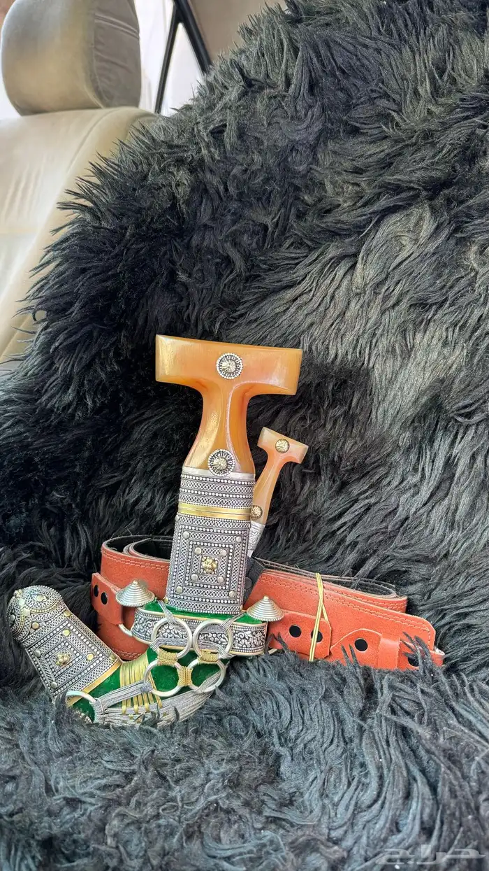 خنجر حك زراف مطرح 6 كفو وصفاوه في الراس 2