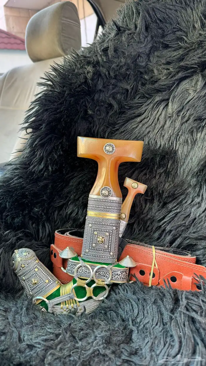 خنجر حك زراف مطرح 6 كفو وصفاوه في الراس 0