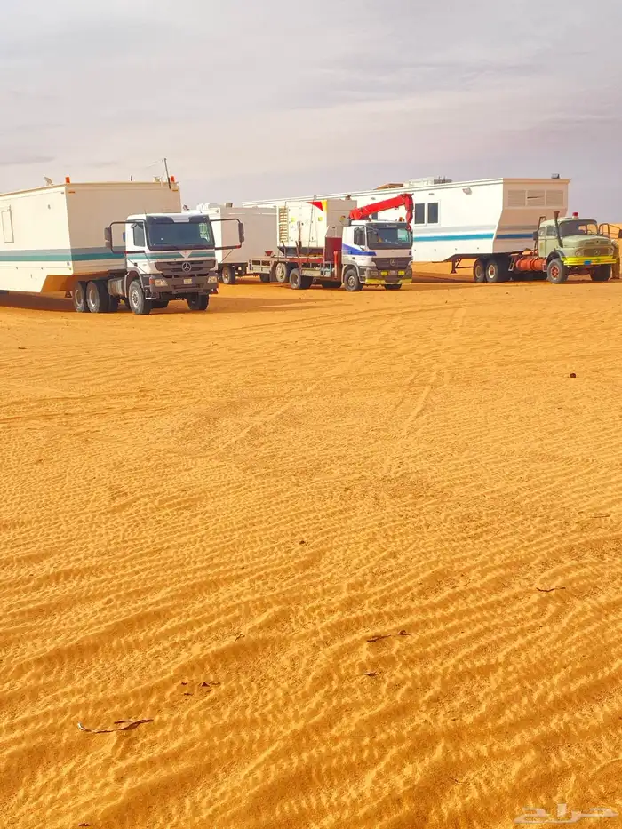 سطحه ونش دبل كرين دبل نقل كنتينرات بركسات غرف مولدات 0