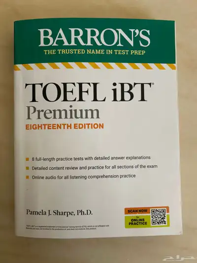 كتاب BARRON S TOEFL iBT Premium 18th edition جديد آخر نسخة 0