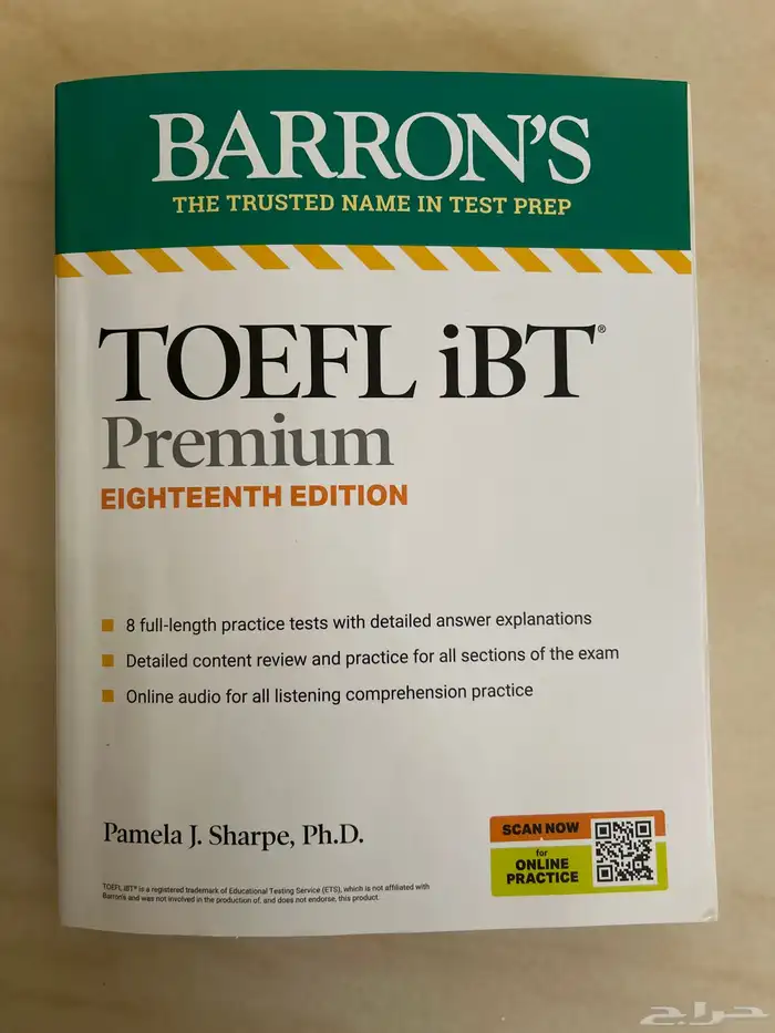 كتاب BARRON S TOEFL iBT Premium 18th edition جديد آخر نسخة 0