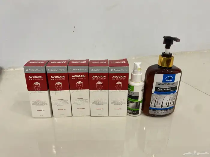 افوجين 5  و شامبو افوجين 10  و افوجين الاخضر فيه قليل 10 0