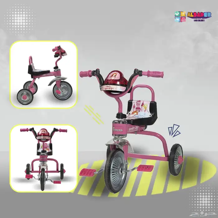 سيكل ثلاثي بمقعد واحد - دراجة ثلاثية العجلات بمؤثرات موسيقى 17