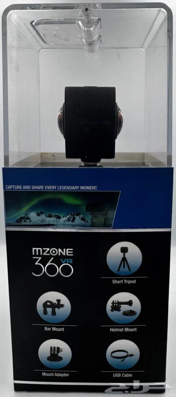 كاميرا 360 درجه مزدوجة العدسات للتصوير المحيطي (جديده) 4