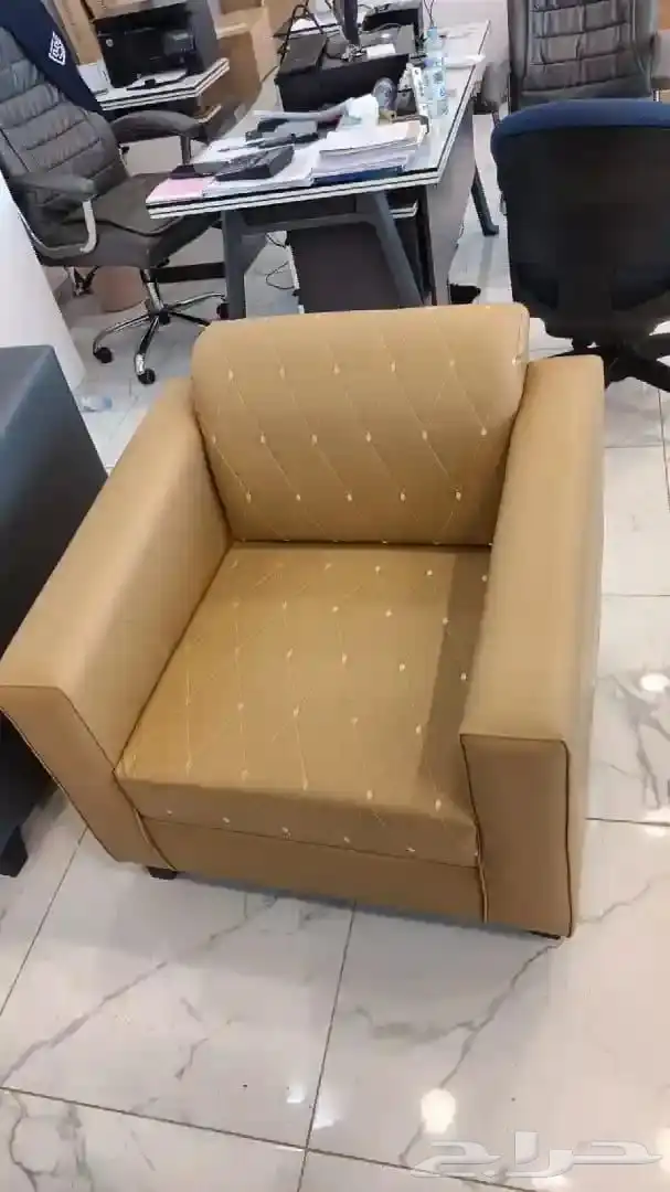 كنب جلد مكتبي مودرن امريكي كلاسيك و ملكي 7