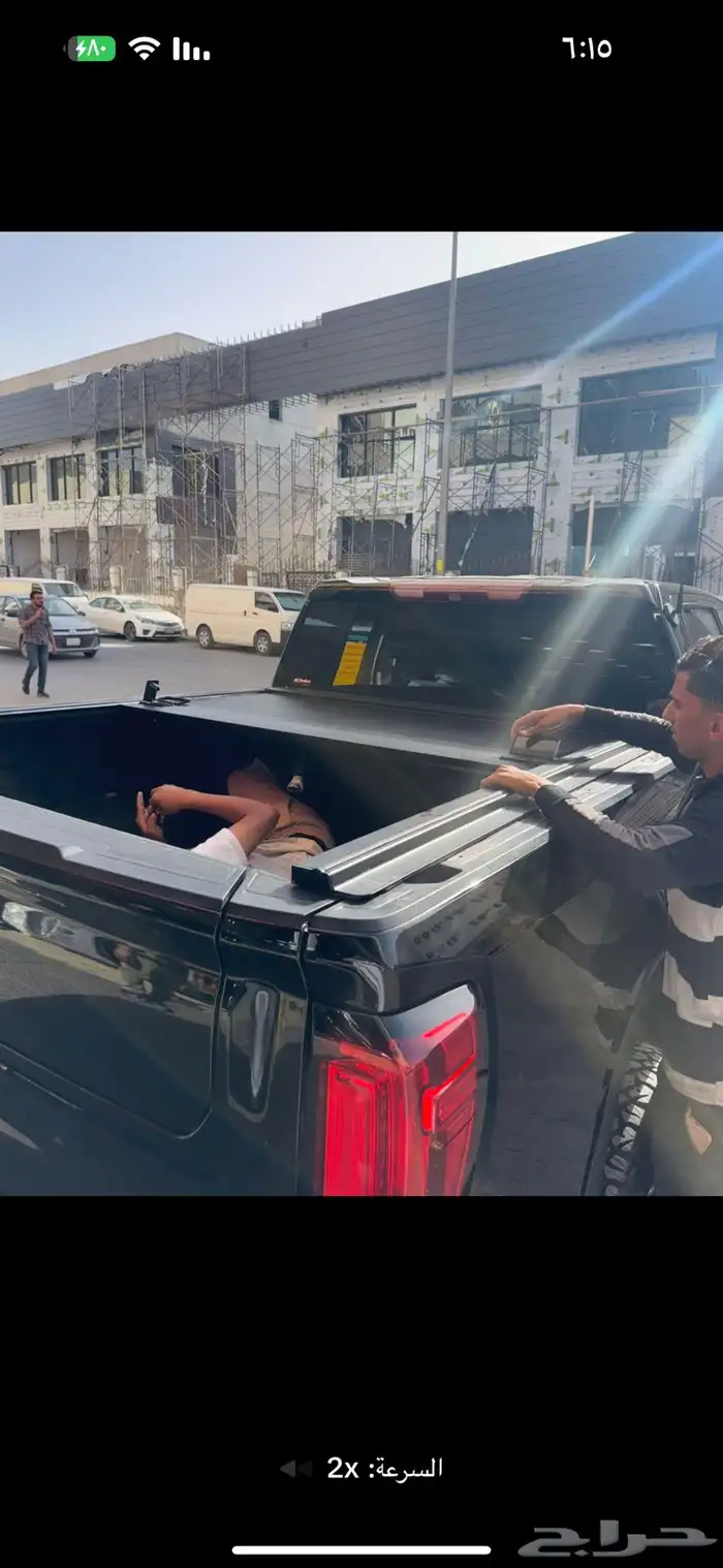 غطاء حوض بيك اب بنظام قفلين 2