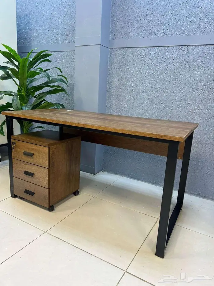 مكاتب طاولات صغير مع ادراج جديد شكل مودرن فخم مع كراسي مكتبي 2