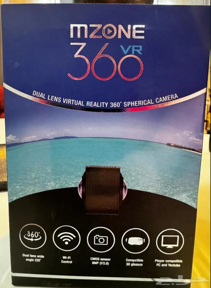 كاميرا 360 درجه مزدوجة العدسات للتصوير المحيطي (جديده) 0