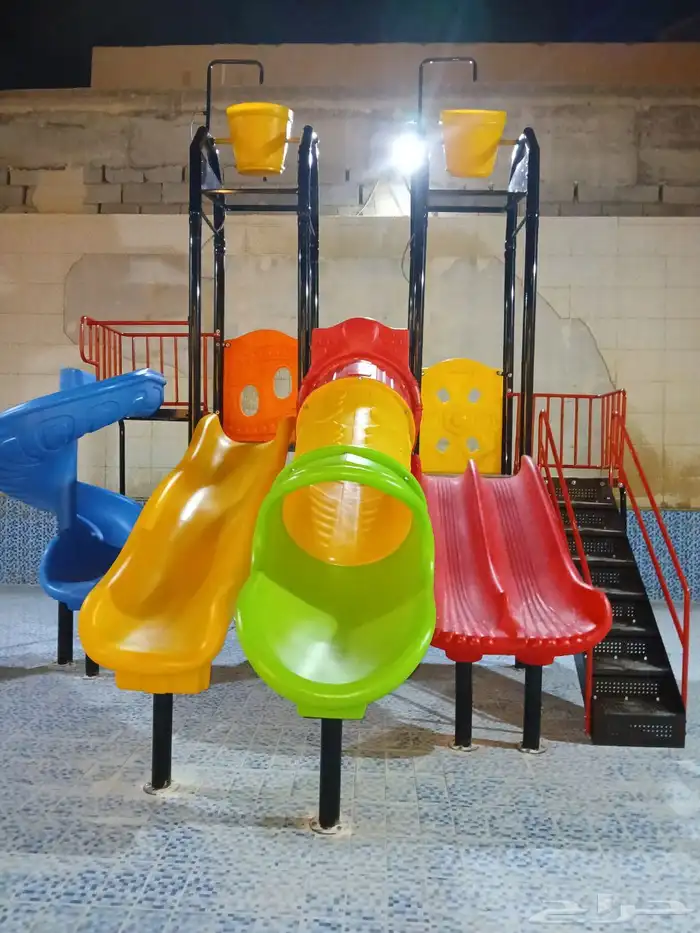 تركيب العاب مائيه مراجيح زحاليق 5