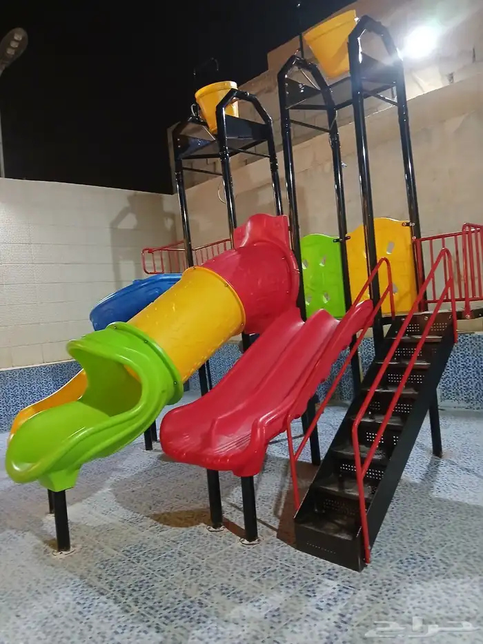 تركيب العاب مائيه مراجيح زحاليق 3
