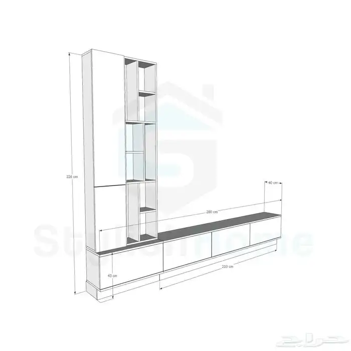 طاولات تلفزيون مودرن 4