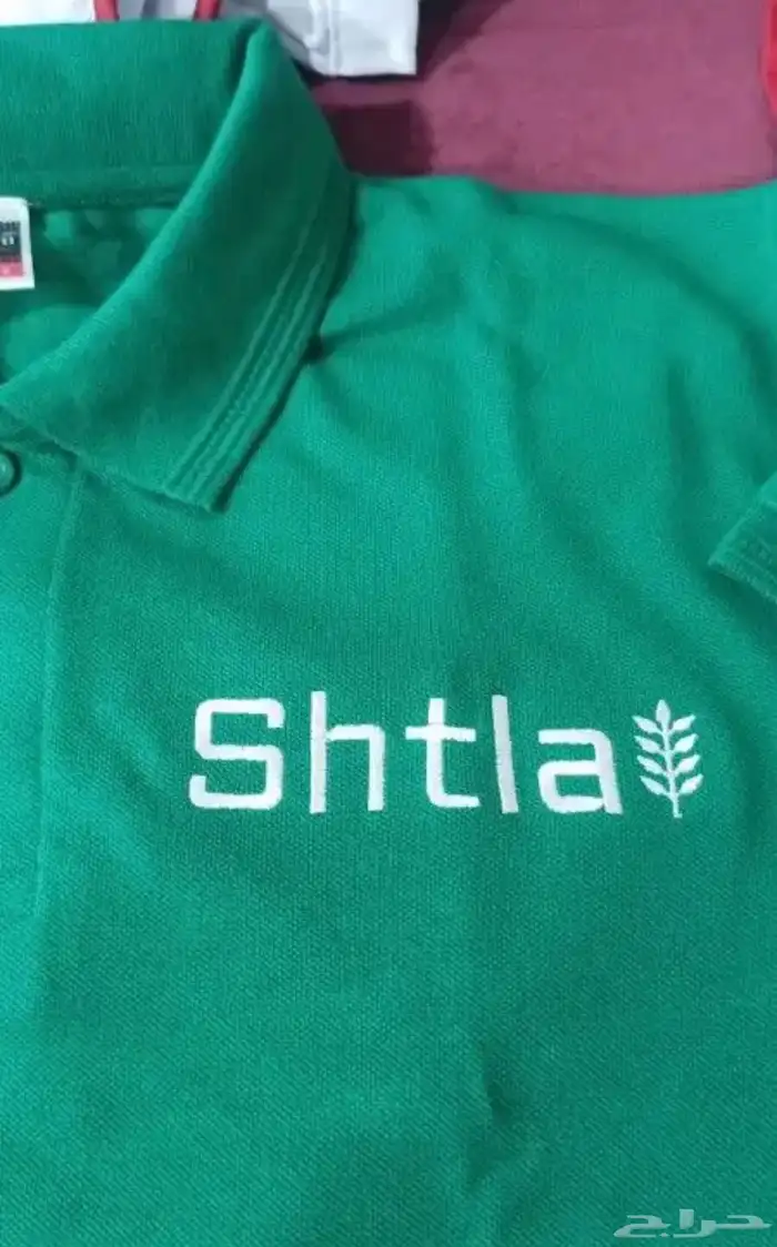 تيشرت بولو مع التطريز 35 ريال تطريز امام وظهر 2